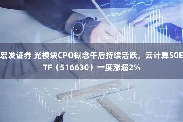 宏发证券 光模块CPO概念午后持续活跃，云计算50ETF（516630）一度涨超2%